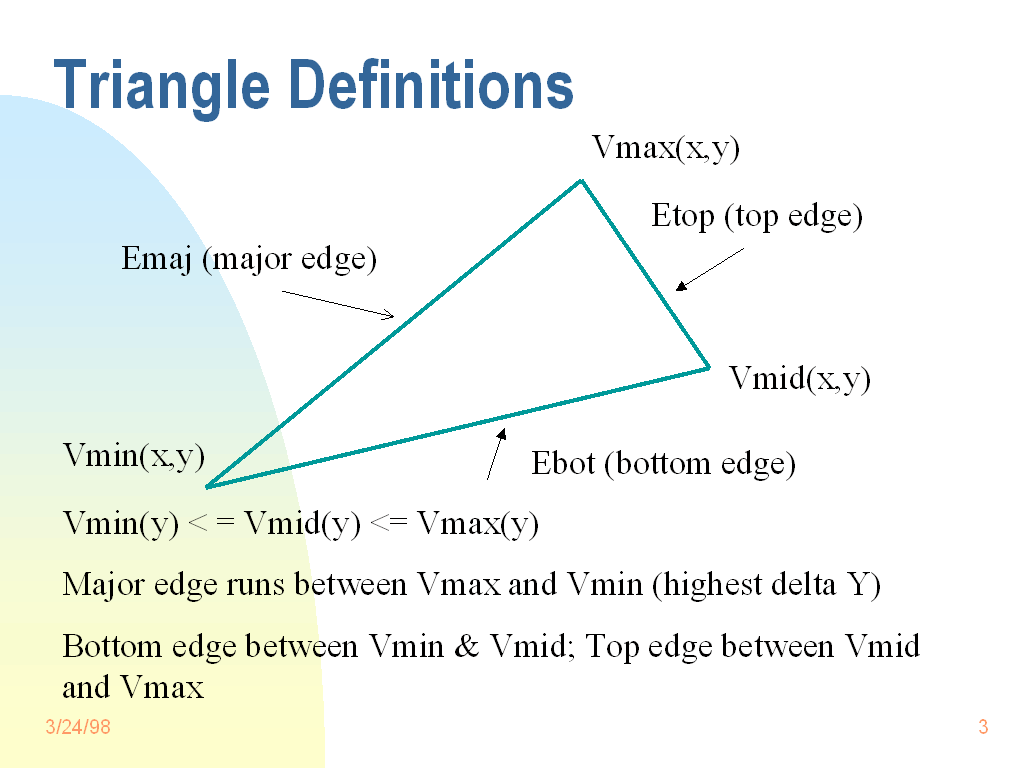 what does a triangle mean in science